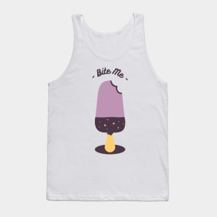 Bite me Popsicle Funny Pun Tank Top